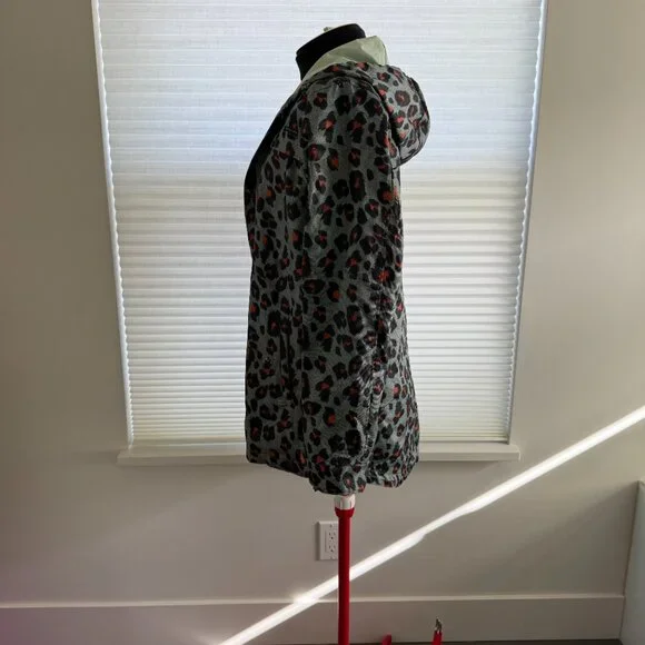 Maison Scotch “So Cabana” Leopard Mesh Rain Jacket – Size M - Picture 2 of 6